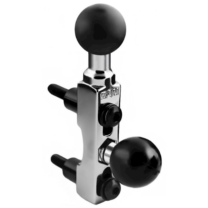 Chrome Handlebar Base with Two 1" Balls